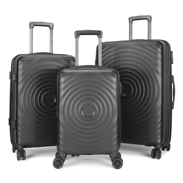 Σετ Σκληρή Βαλίτσα Ταξιδίου 3τμχ. σε Μαύρο – Luggage